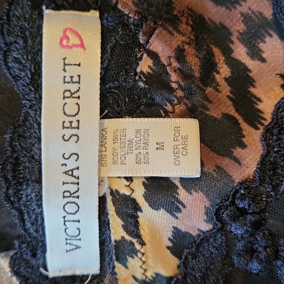 Victoria's Secret Leopard and Black Lace Cami - Picture 6 of 6